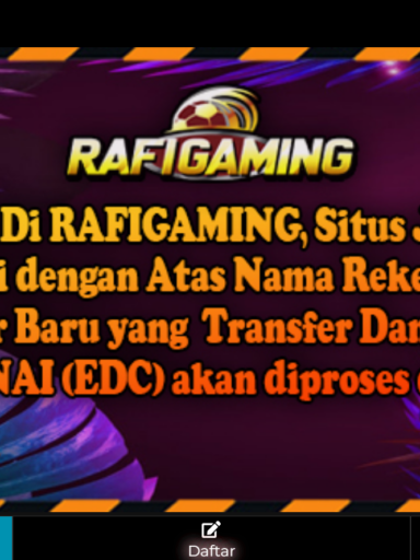 Rafi Gaming Situs Slot